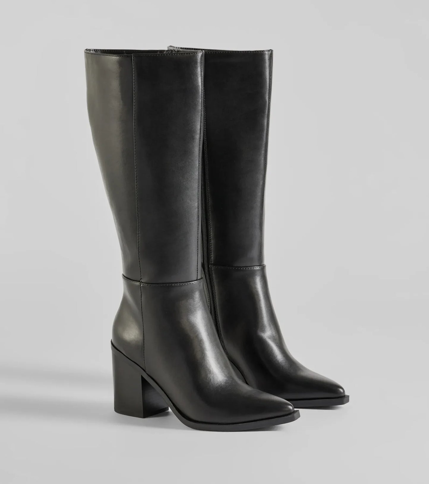 Zavanova Under-The-Knee Faux Leather Boots