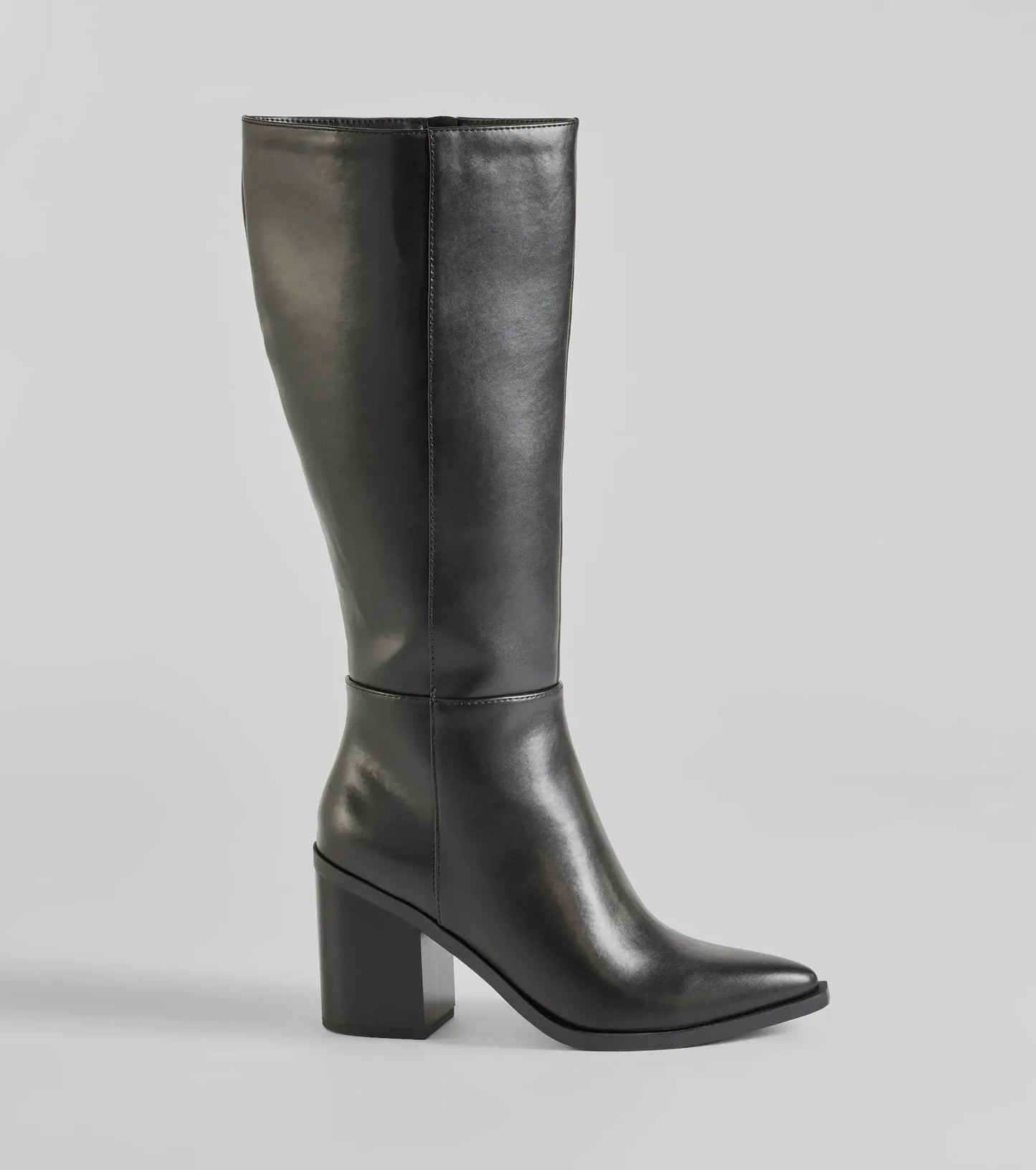Zavanova Under-The-Knee Faux Leather Boots