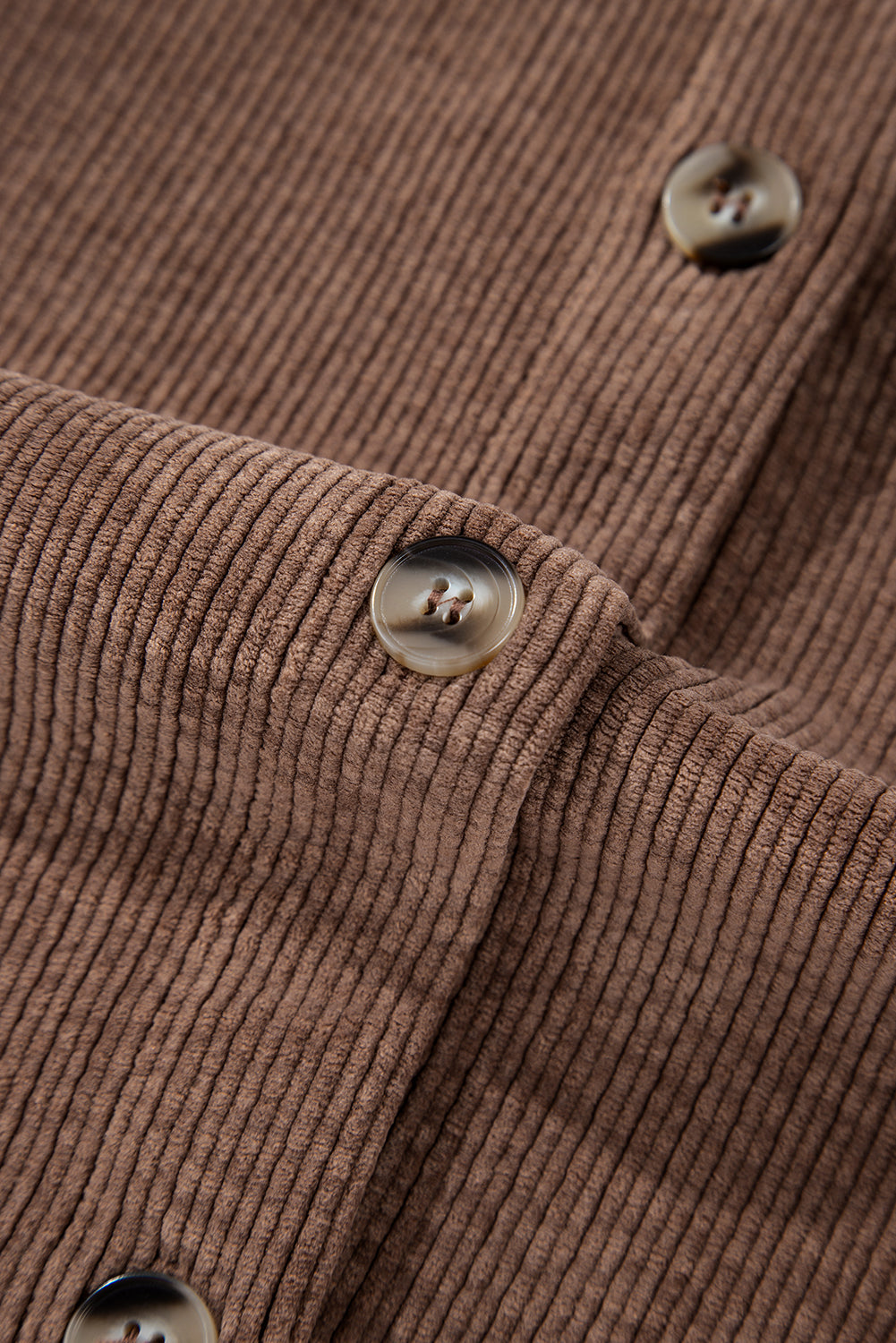 Casual Waffle - Knit Button Up Shacket