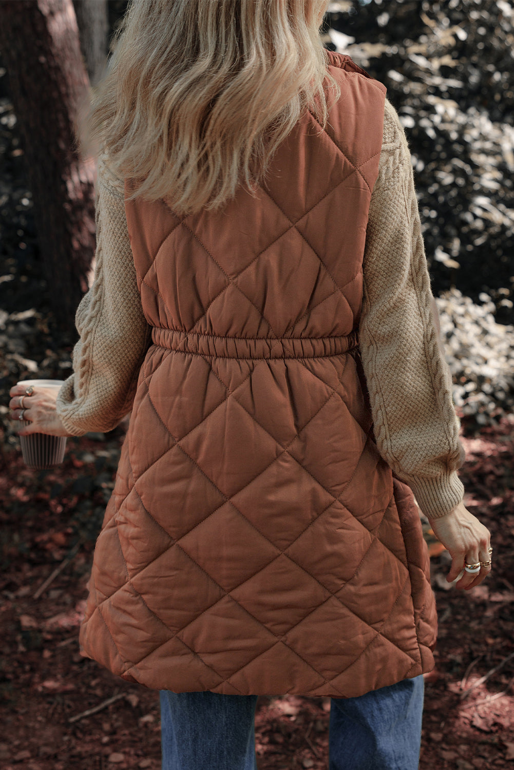 Harper - Long Quilted Puffer Vest