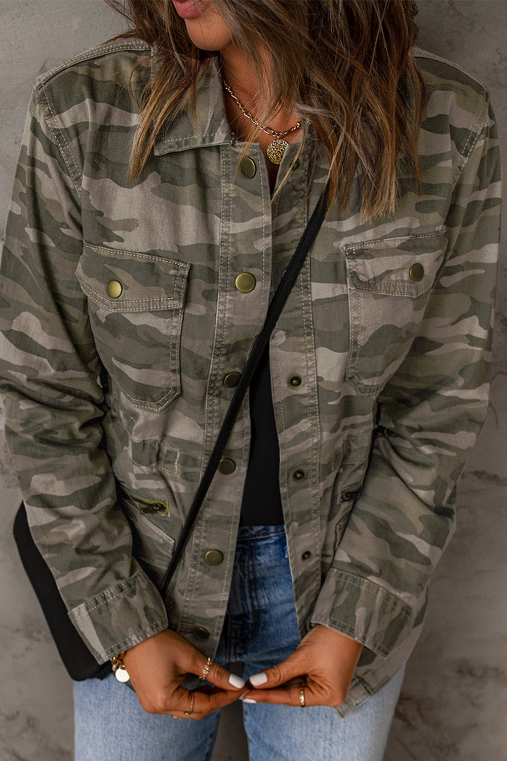 Lara - Stylish Camo Utility Jacket