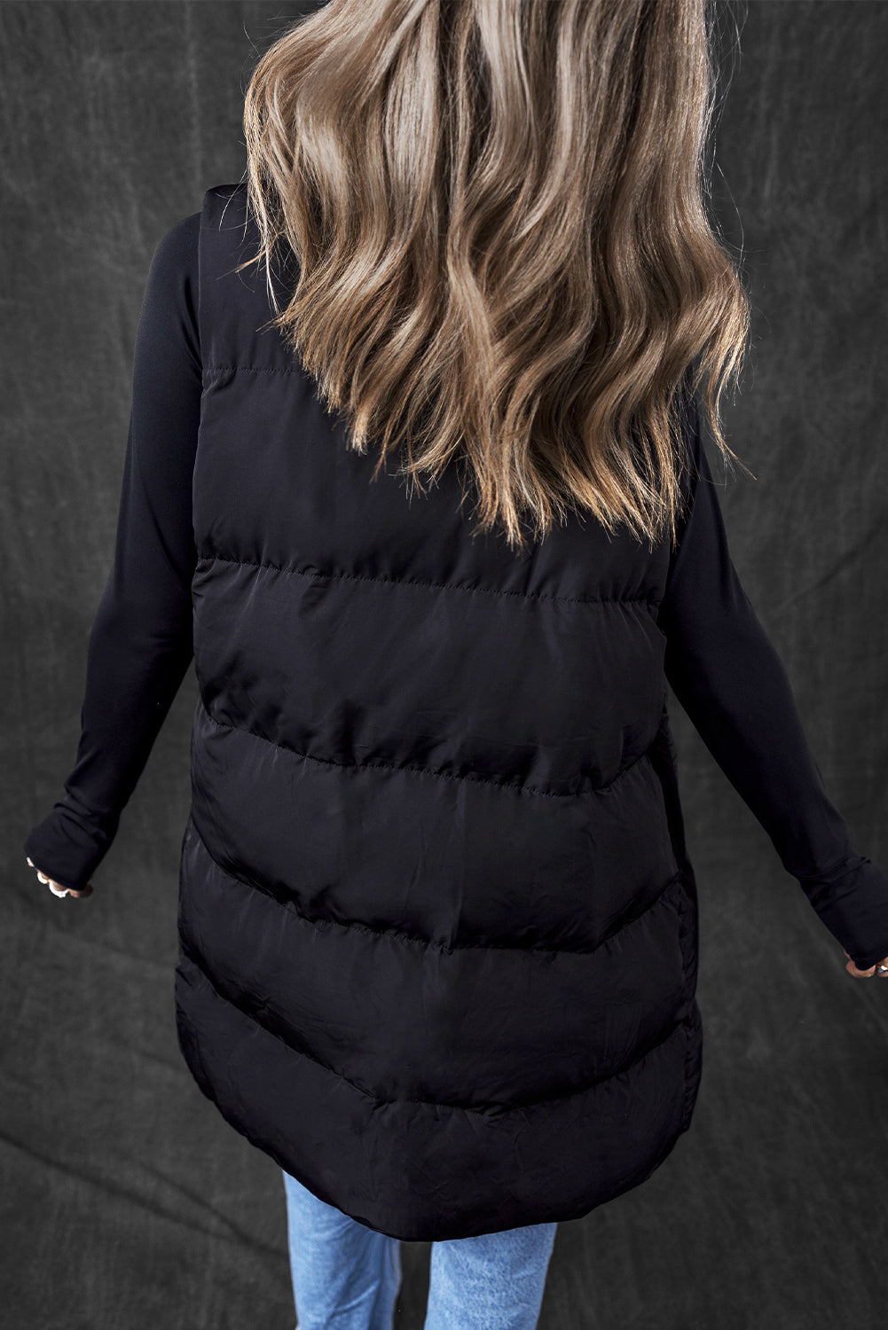 Sleek Quilted Puffer Vest with Side Pockets