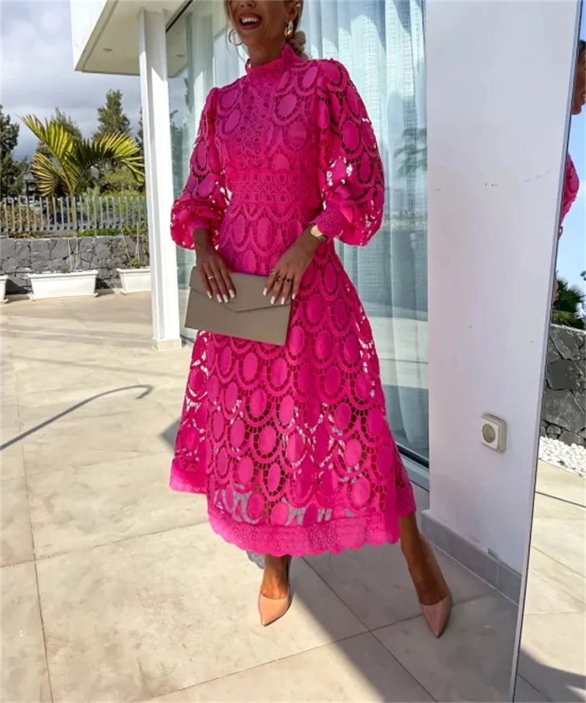 Ladies Elegant New Lace Dress
