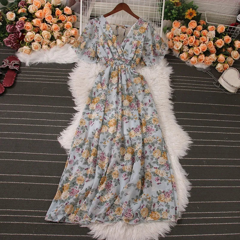 Luminous Belle Romantic Maxi Dress