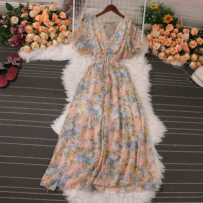 Luminous Belle Romantic Maxi Dress