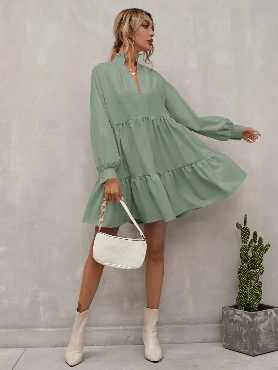 LunaGrace Pleated Dress