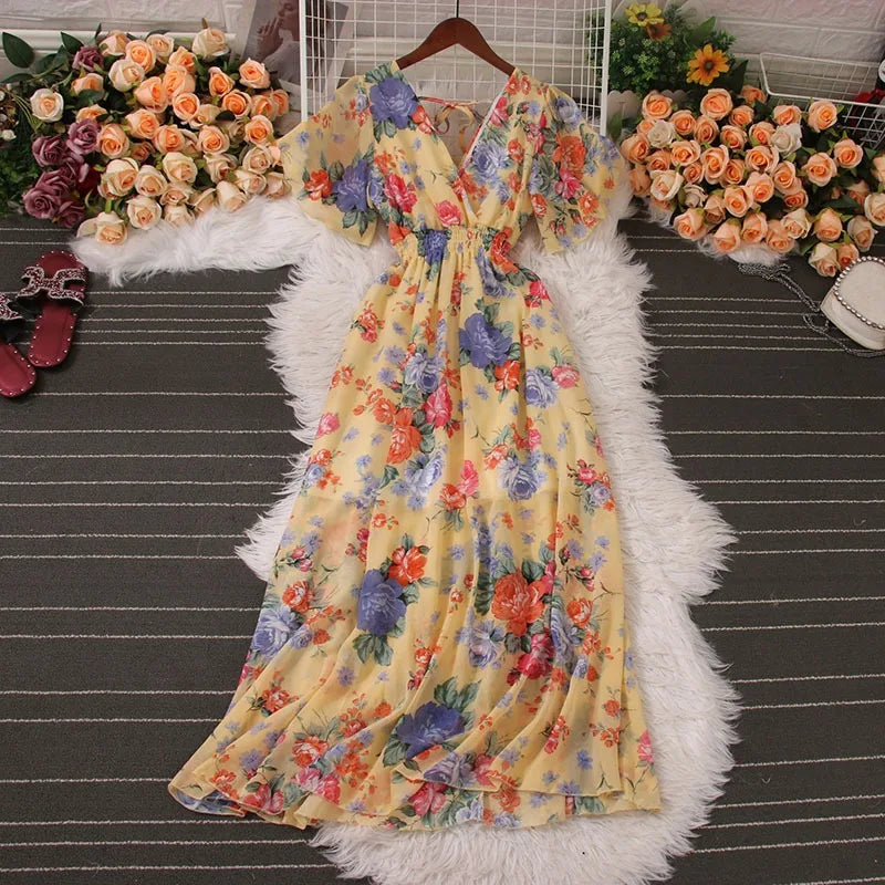 Luminous Belle Romantic Maxi Dress