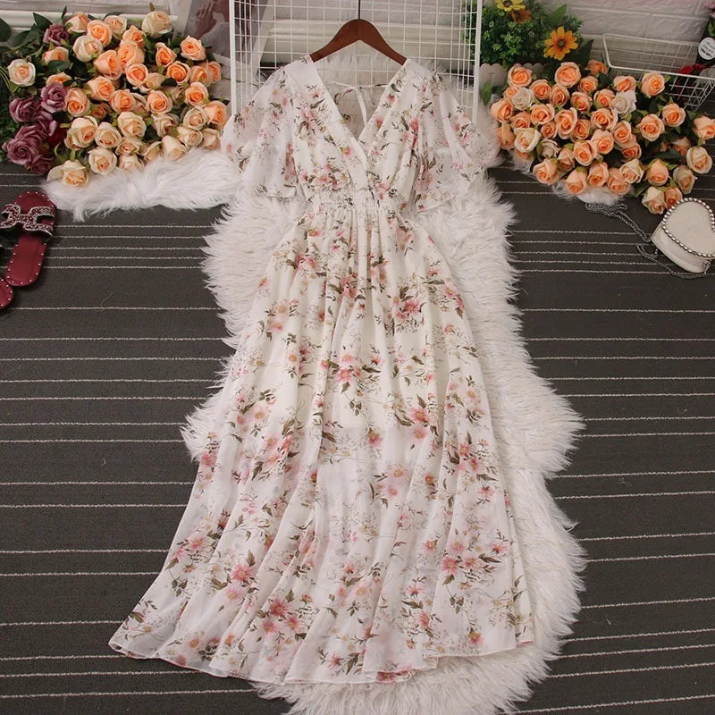 Luminous Belle Romantic Maxi Dress
