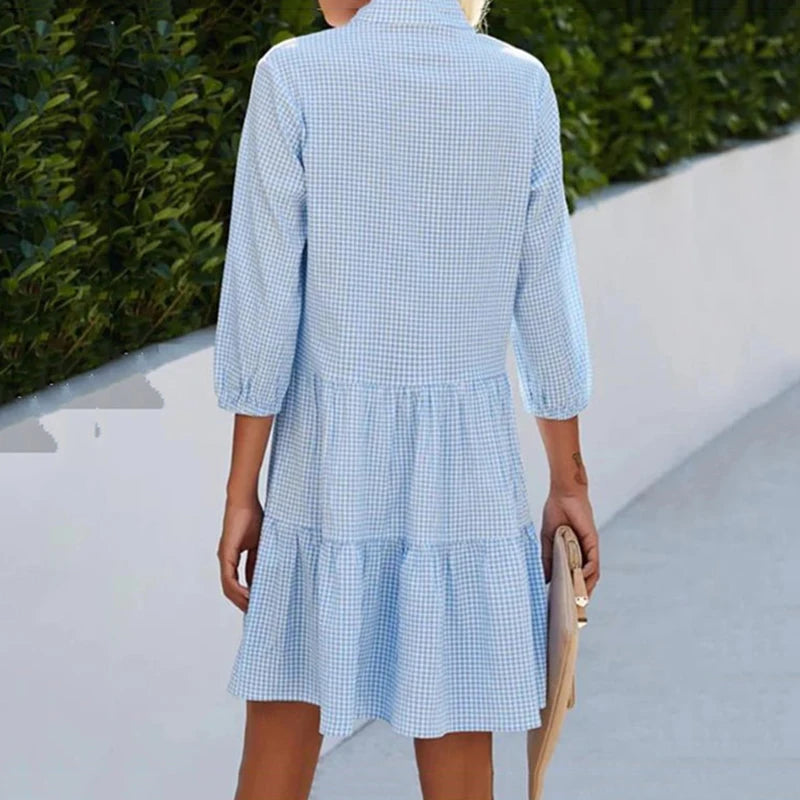Vibrant Waves Beach Elegance Dress