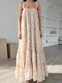 LuxeBlossom Floral Halter Gown