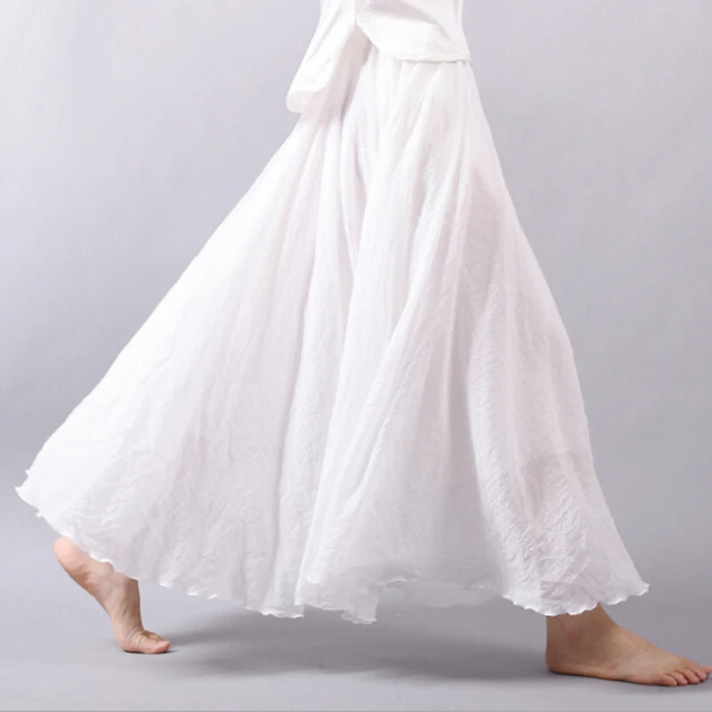 Serene Chic Linen Maxi Skirt