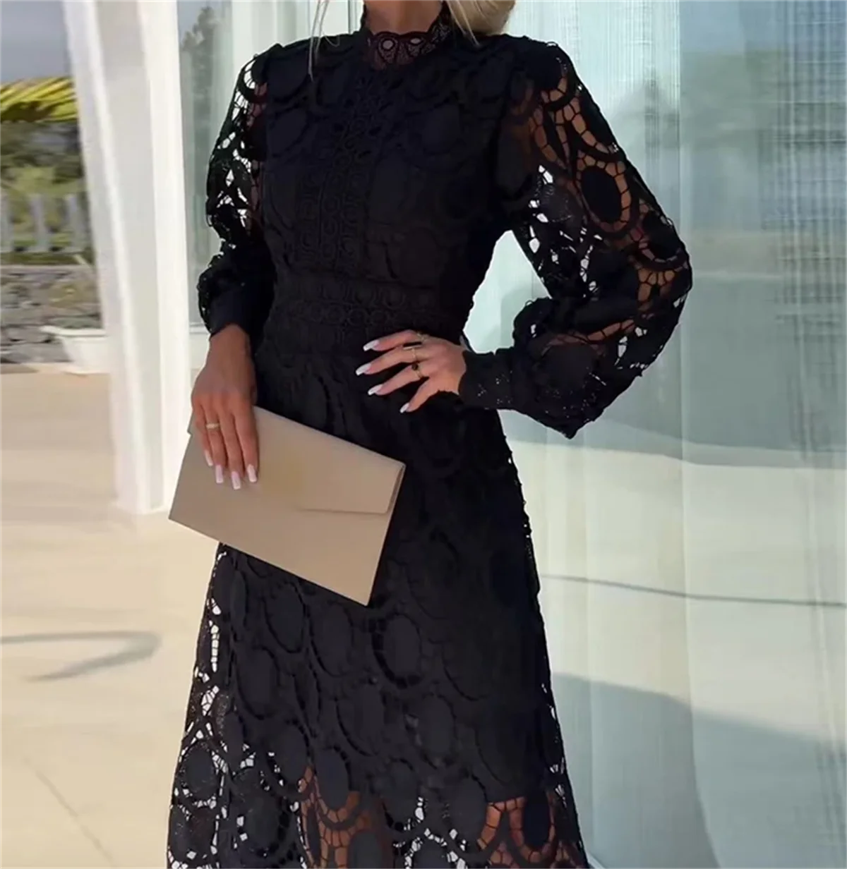Ladies Elegant New Lace Dress