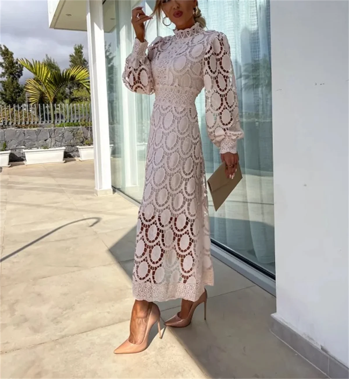Ladies Elegant New Lace Dress