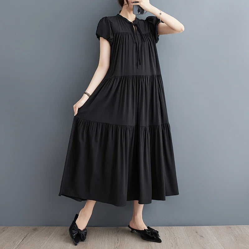 Elegant Charm Summer Vintage Dress