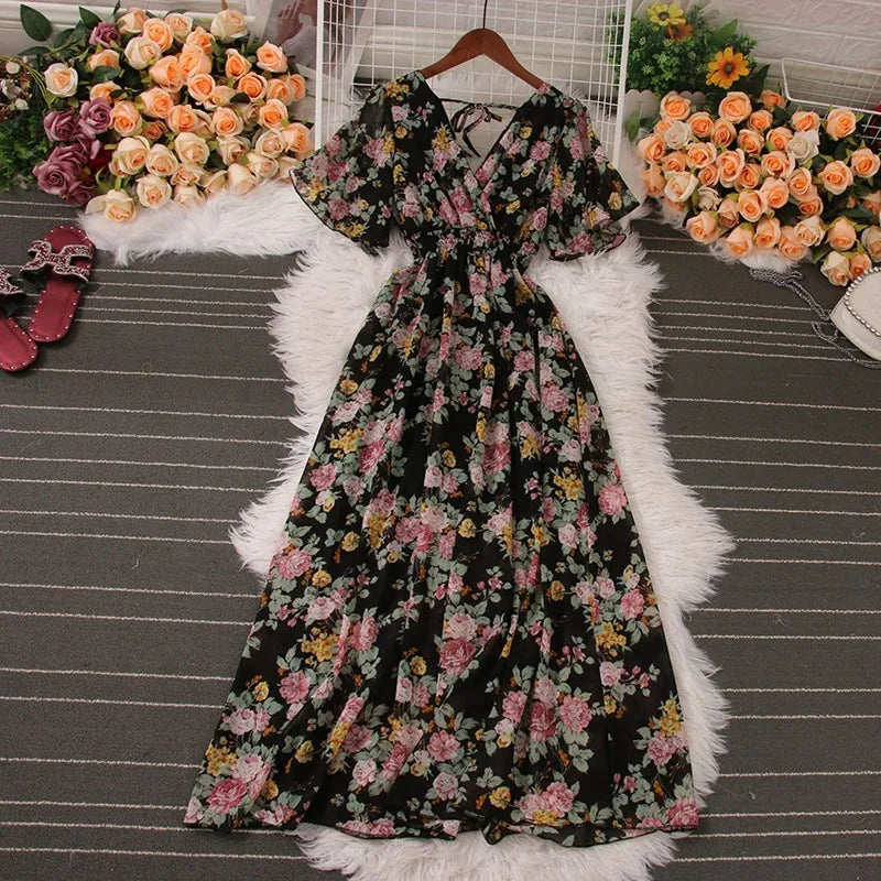 Luminous Belle Romantic Maxi Dress