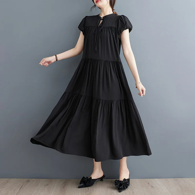 Elegant Charm Summer Vintage Dress