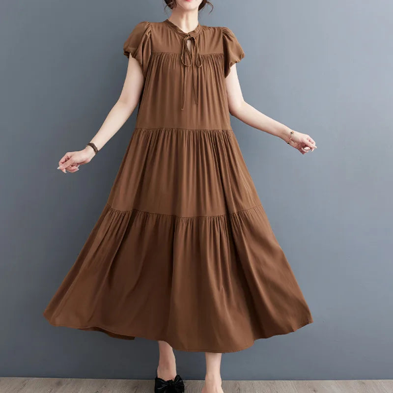 Elegant Charm Summer Vintage Dress