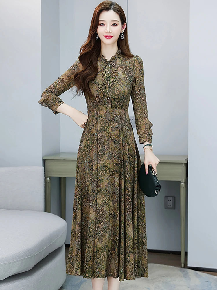 Long Sleeve Party Dress by LuxeGlam