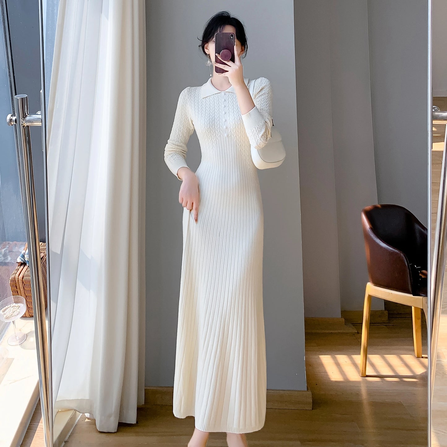 Elegant Knitted Dresses Female from Enchanté Vogue