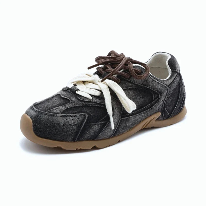 Women’s Genuine Leather Retro Sneakers