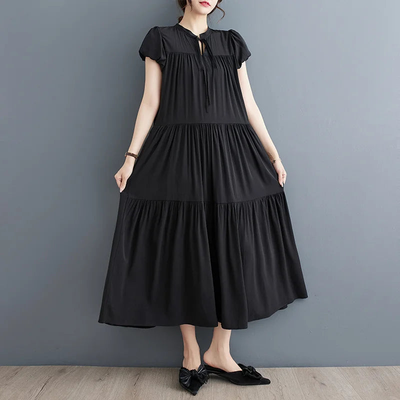 Elegant Charm Summer Vintage Dress