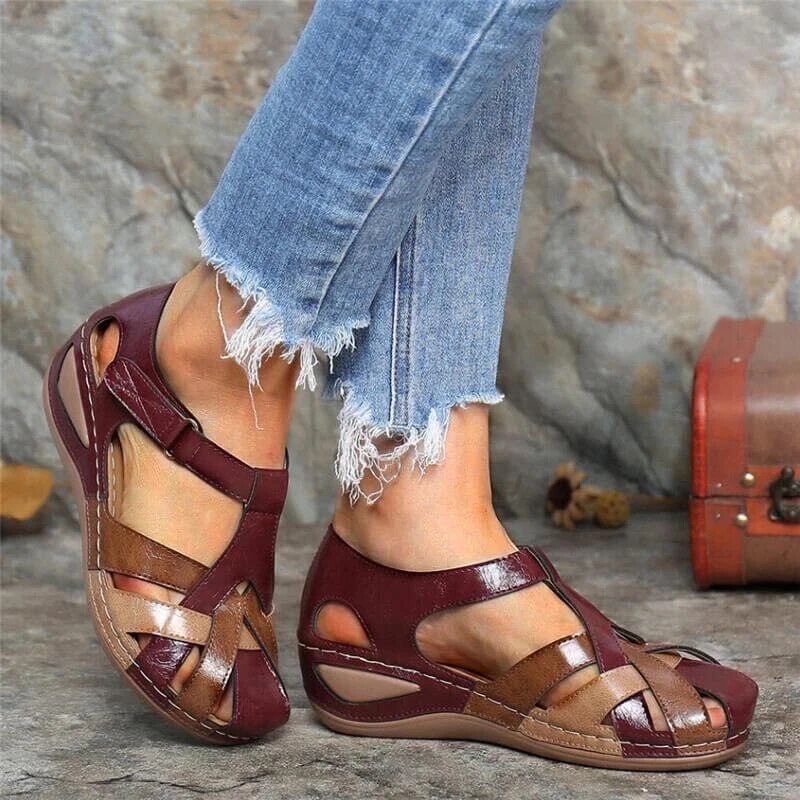 Zavanova - Orthopedic Comfort Wedge Sandals