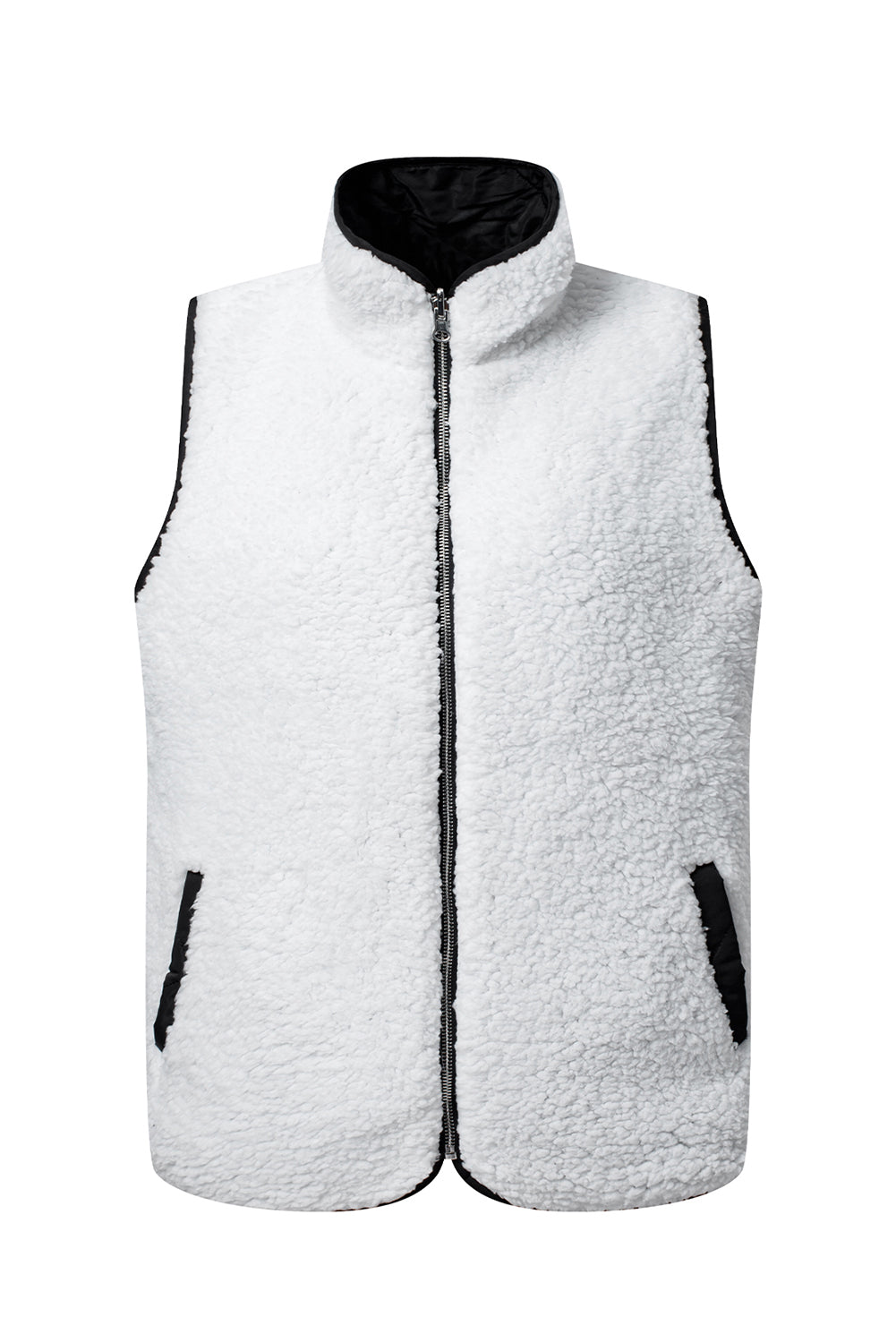 Cozy Sherpa-Lined Sleeveless Vest