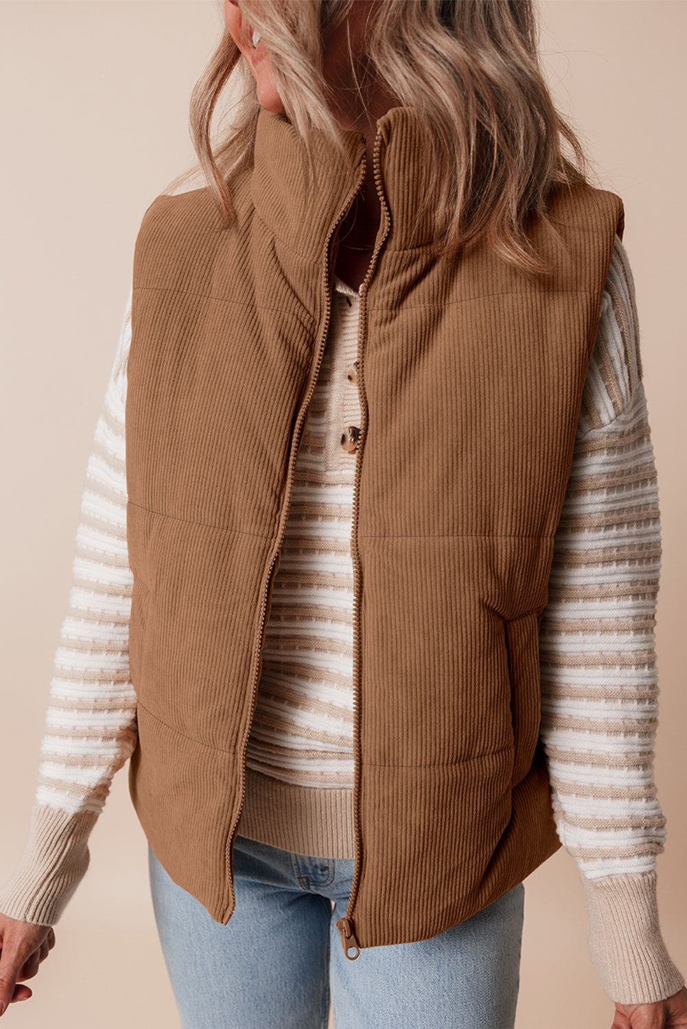 Sophia - Cozy Quilted Puffer Vest