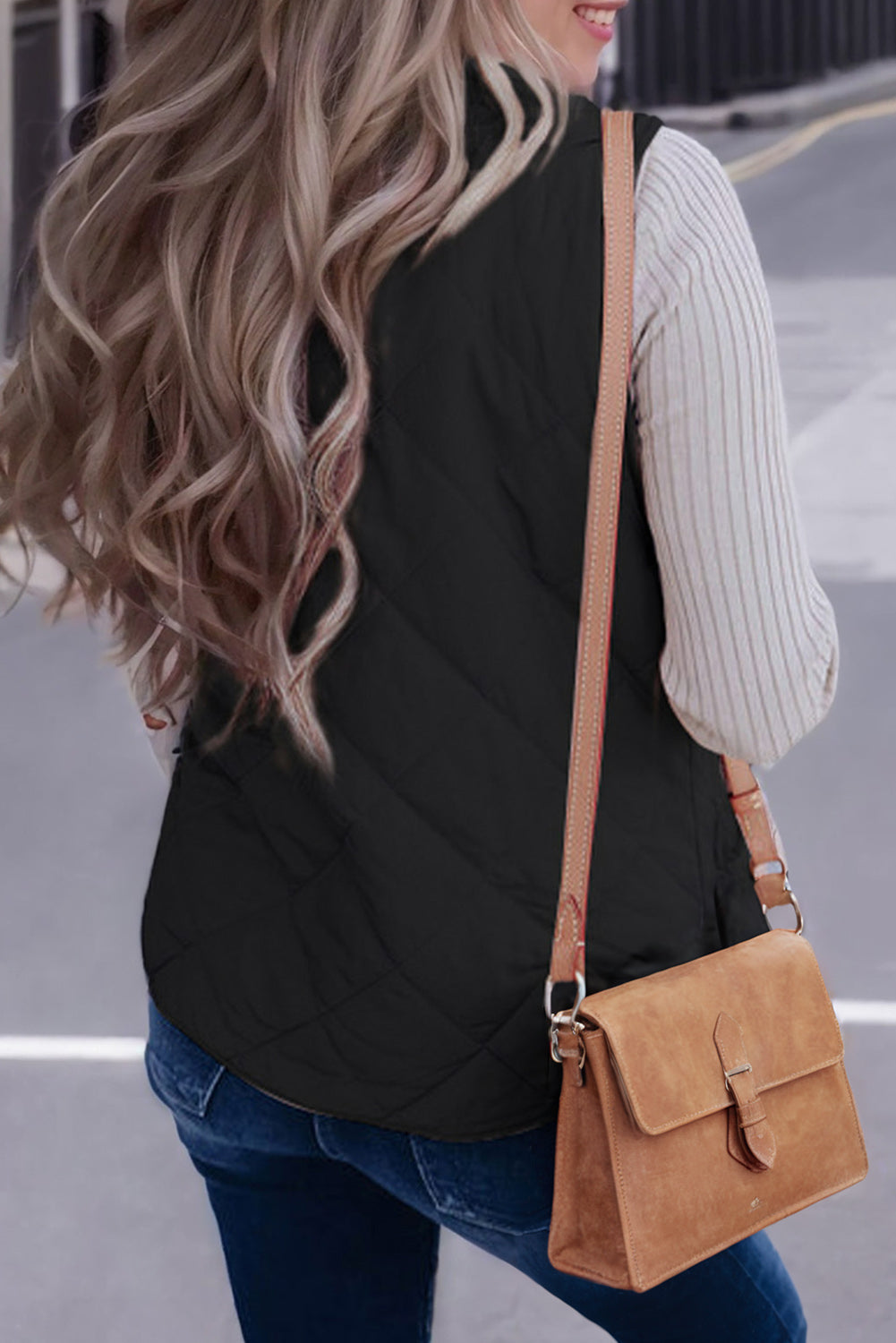 Cozy Sherpa-Lined Sleeveless Vest