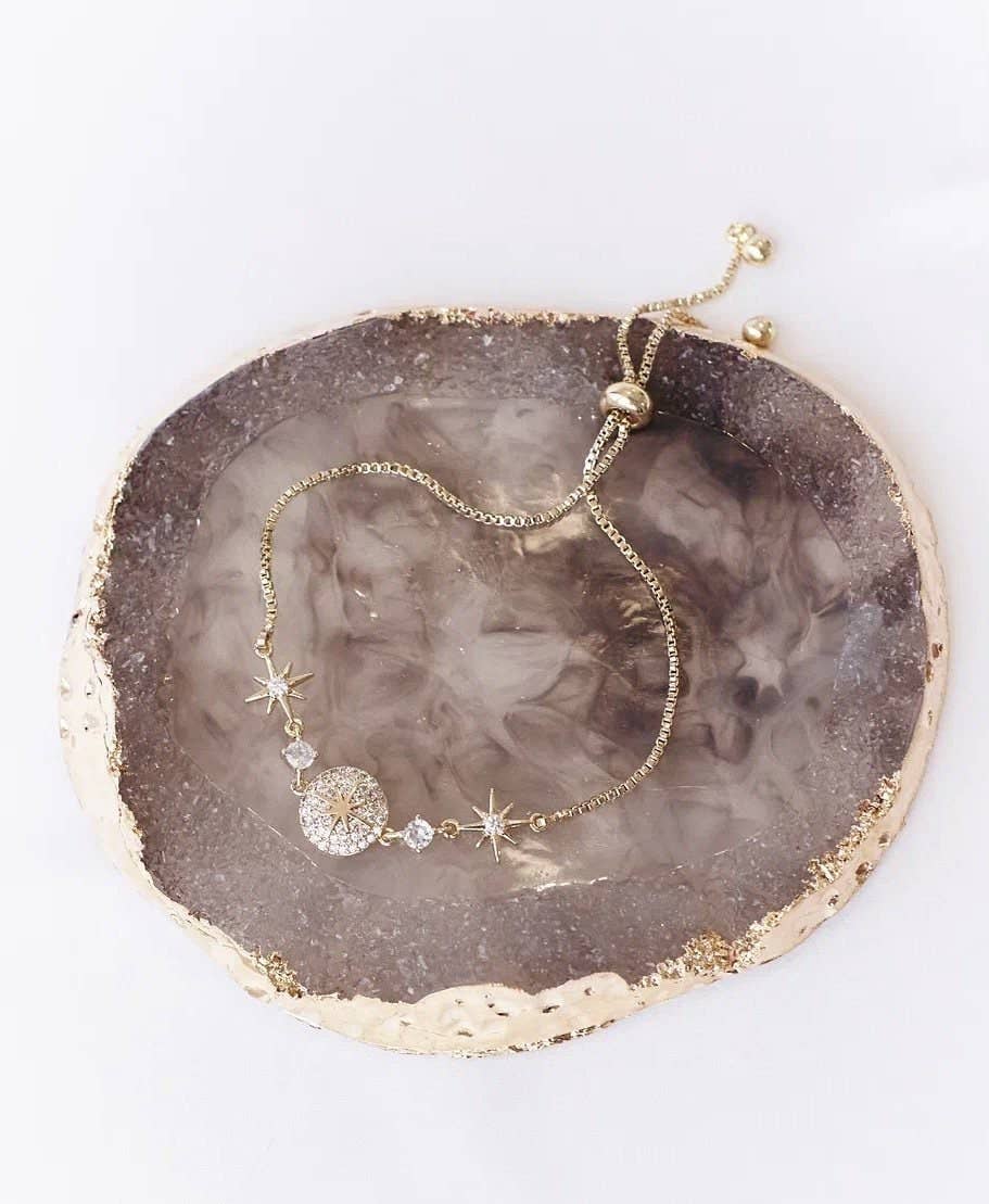 Elegant and refined Luna | Women's Delicate Bracelet | Sparkling Design Bracelet, showcasing a delicate and shimmering style perfect for enhancing any look.