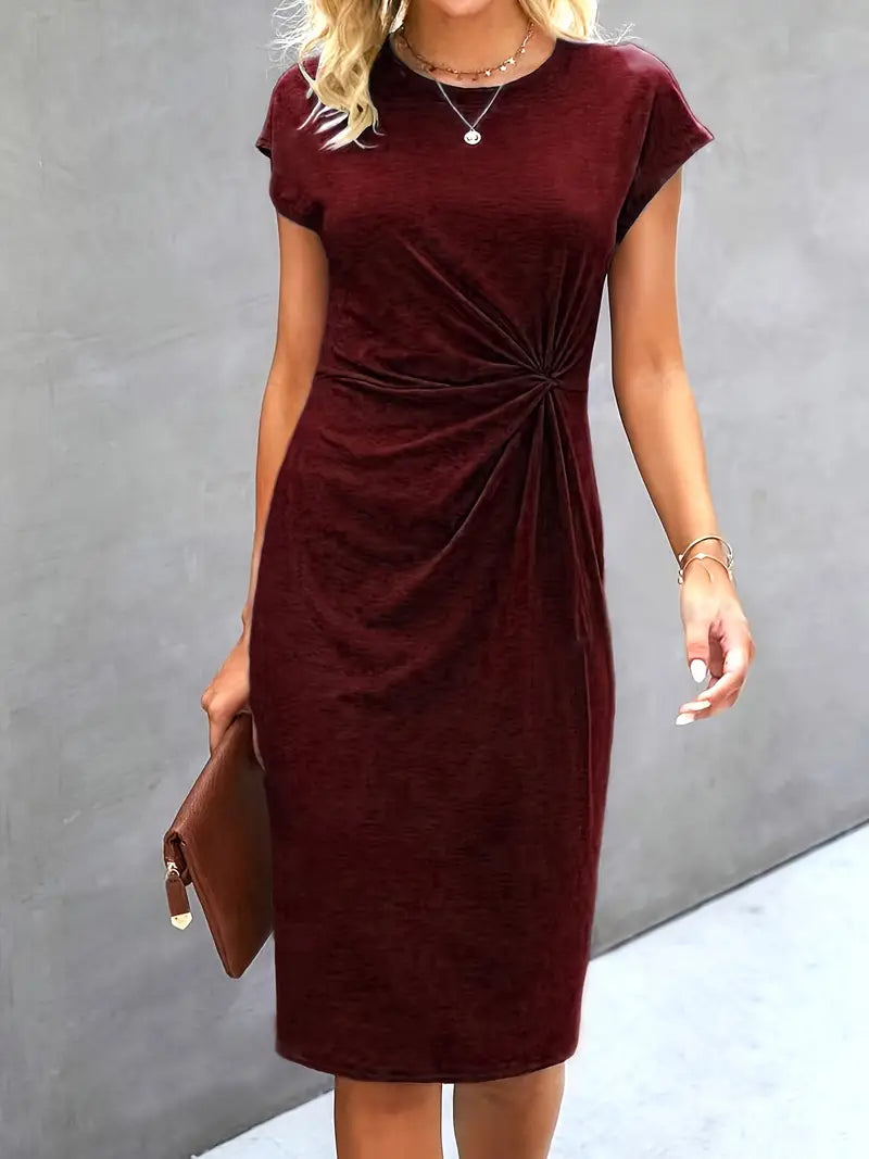 Sophia | Women's Elegant Dress | Ruched Design Dress