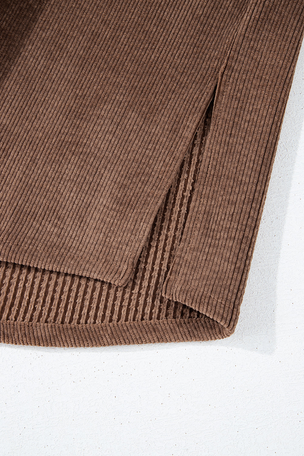 Casual Waffle - Knit Button Up Shacket