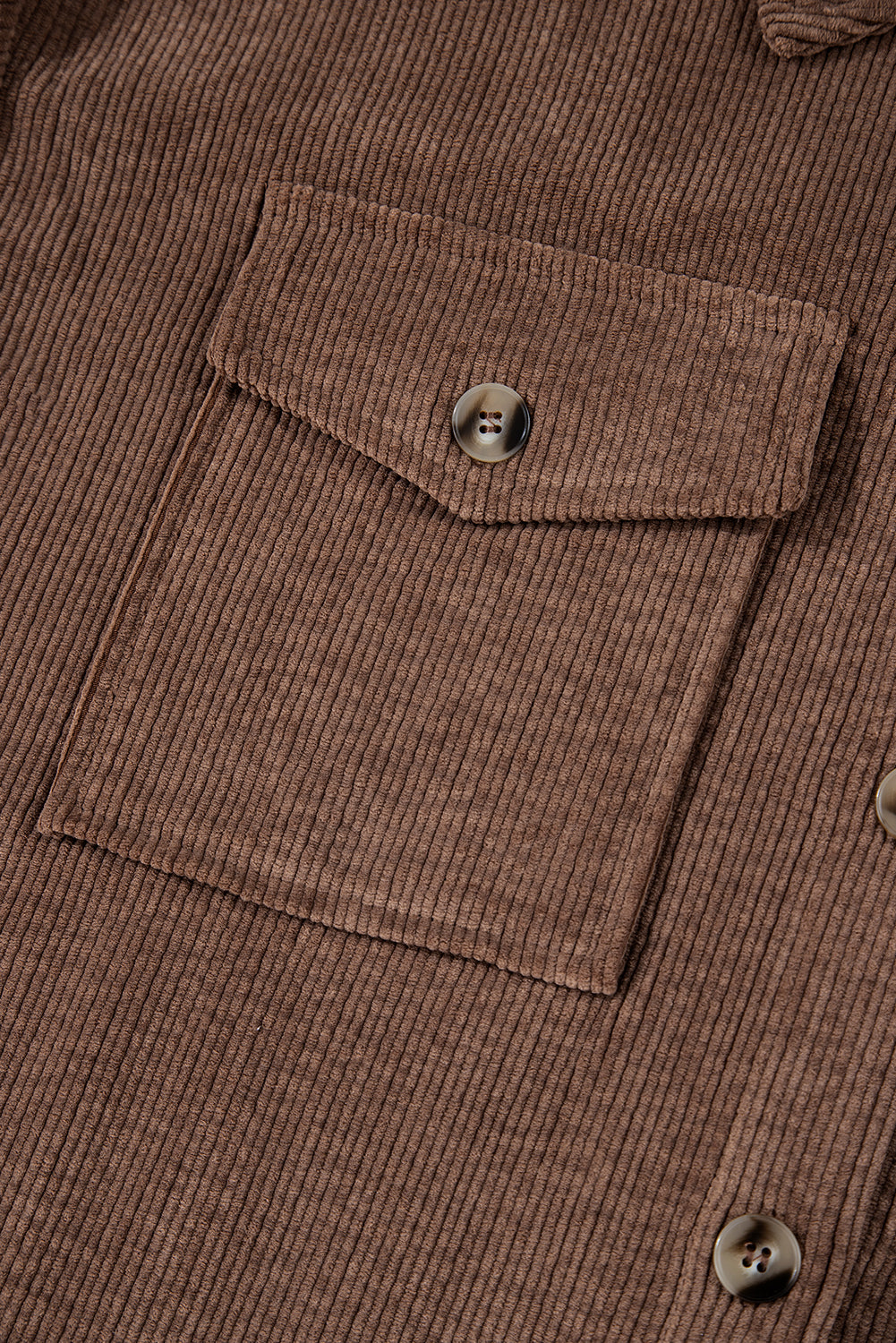 Casual Waffle - Knit Button Up Shacket