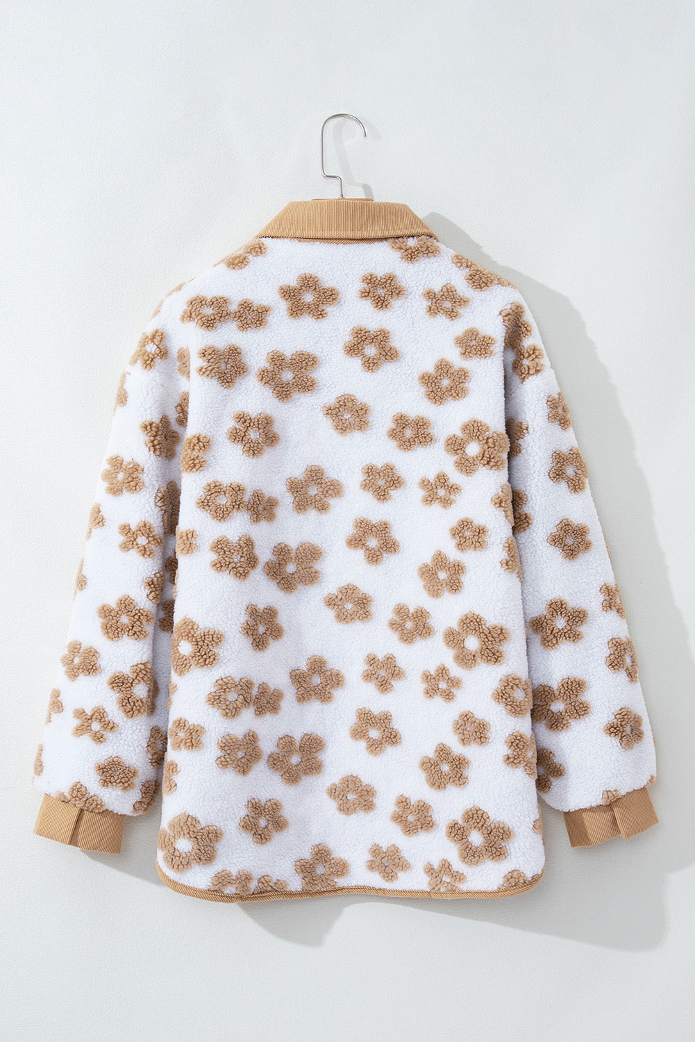 Fleece - Lined Button Up Teddy Jacket