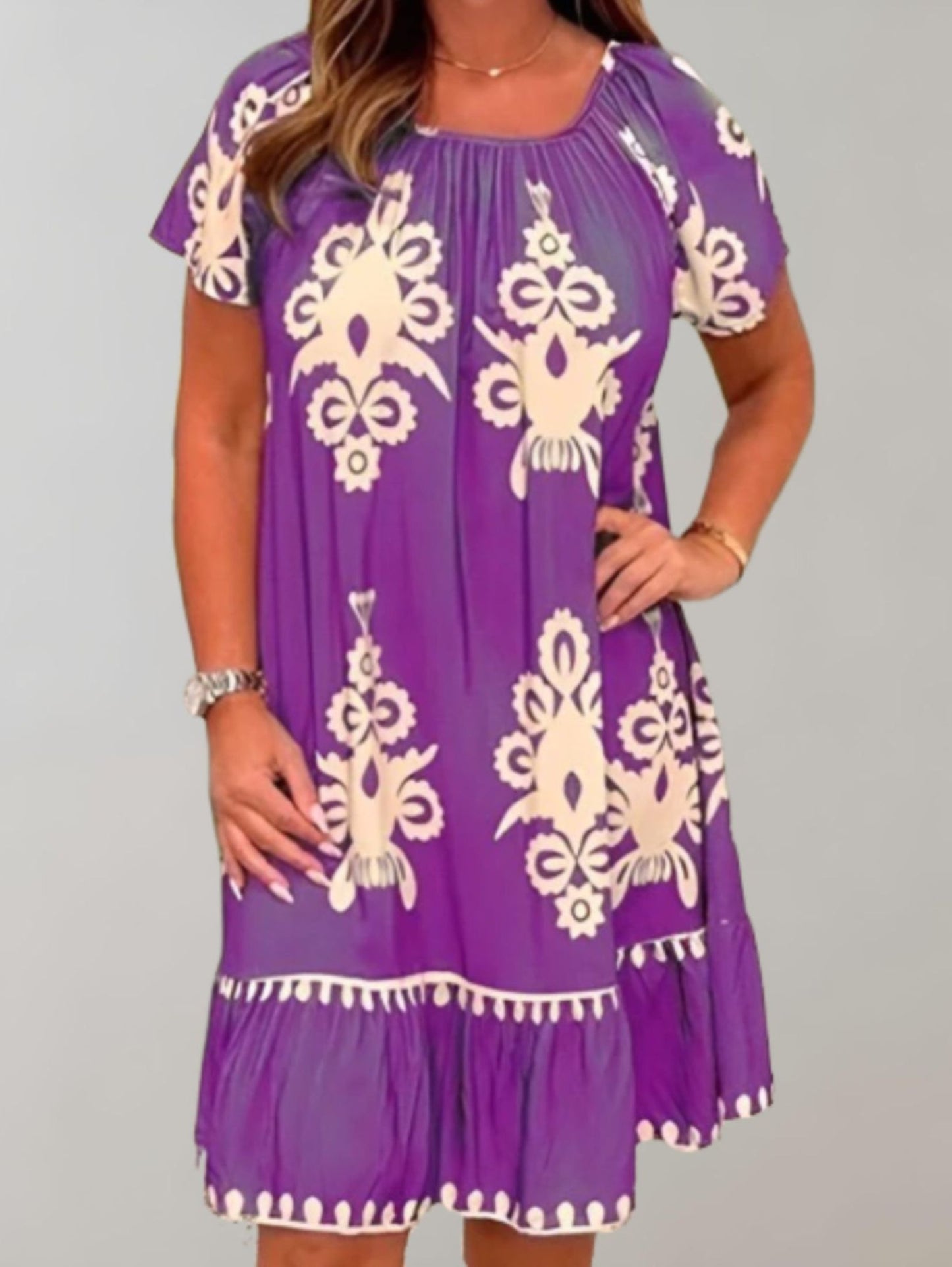Olivia - Stylish Casual Embroidered Dress