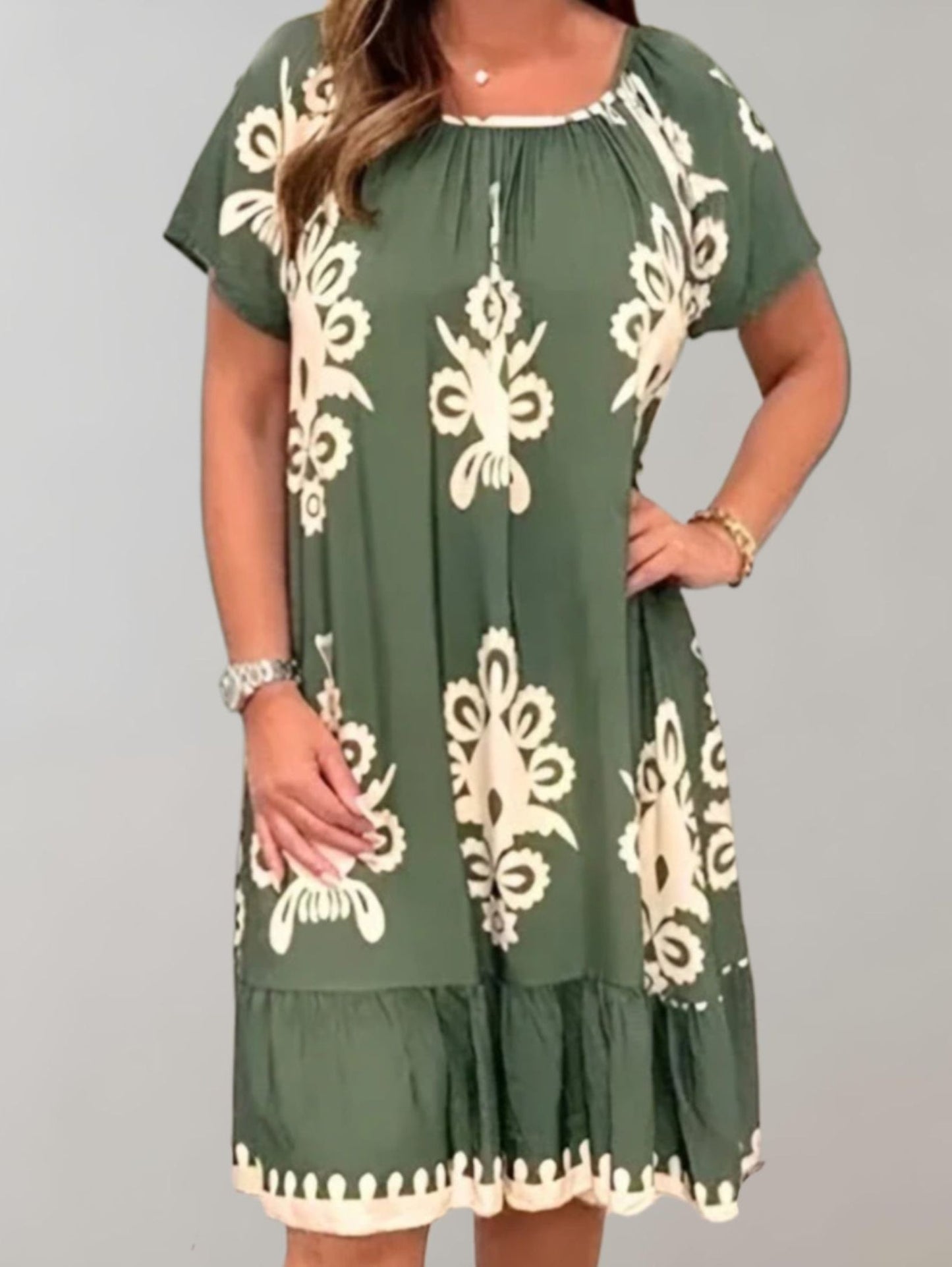 Olivia - Stylish Casual Embroidered Dress
