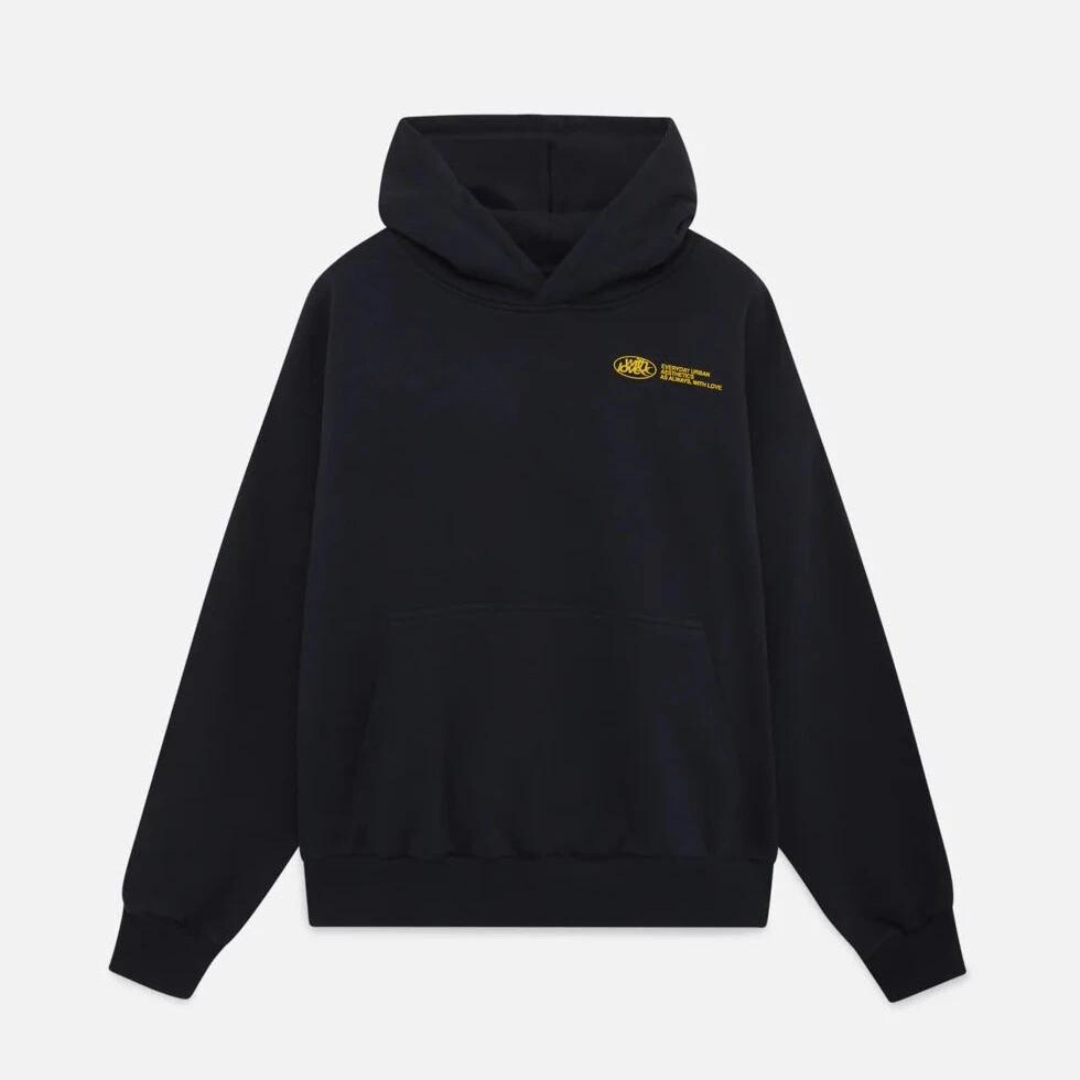 A person wearing the Harper Women's Oversized Hoodie paired with relaxed-fit jeans, showcasing the casual and comfortable style of the hoodie.
