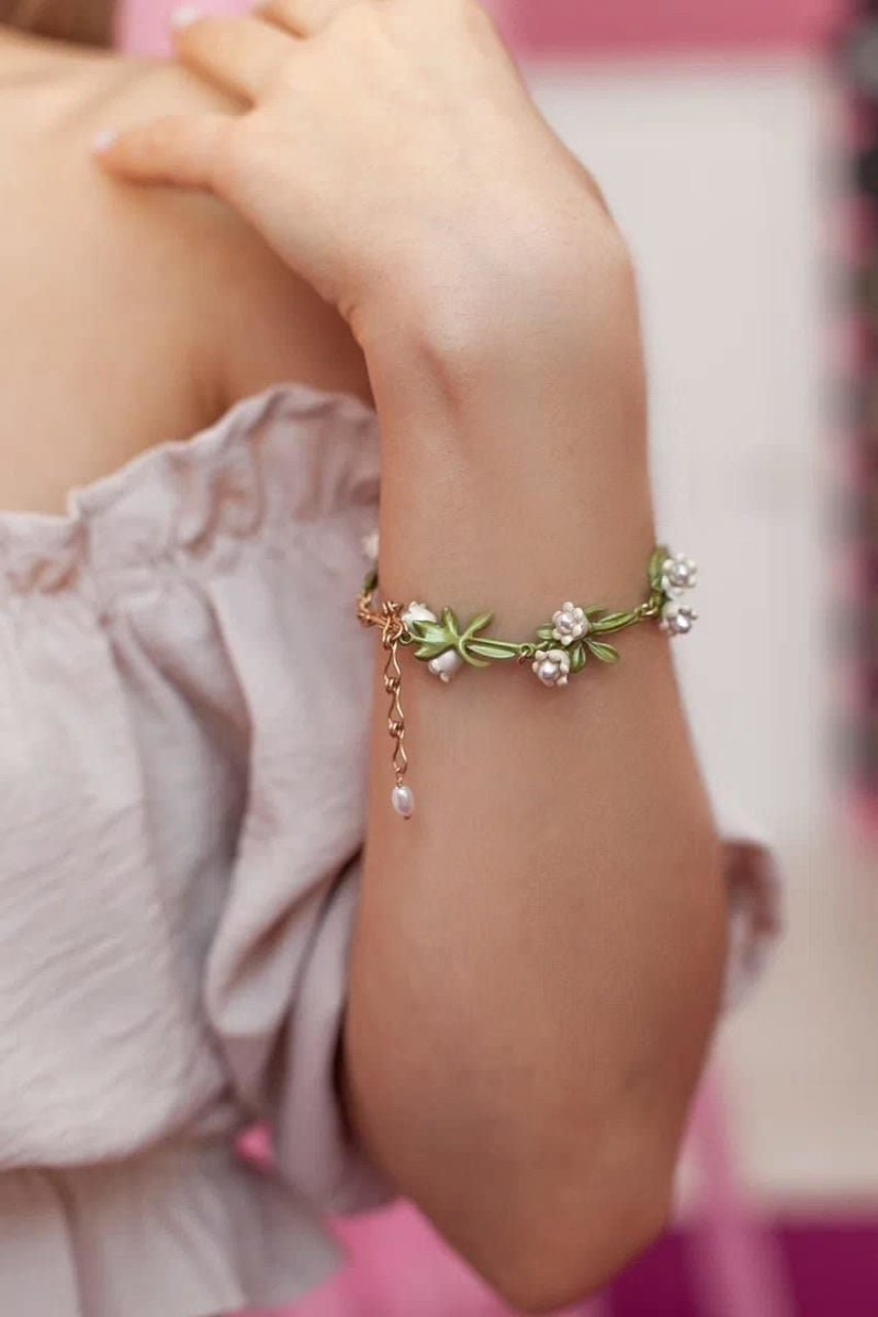 Delicate and elegant Jasmine | Women's Floral Bracelet | Elegant Design Bracelet, featuring intricate floral details perfect for adding a graceful touch to any outfit.