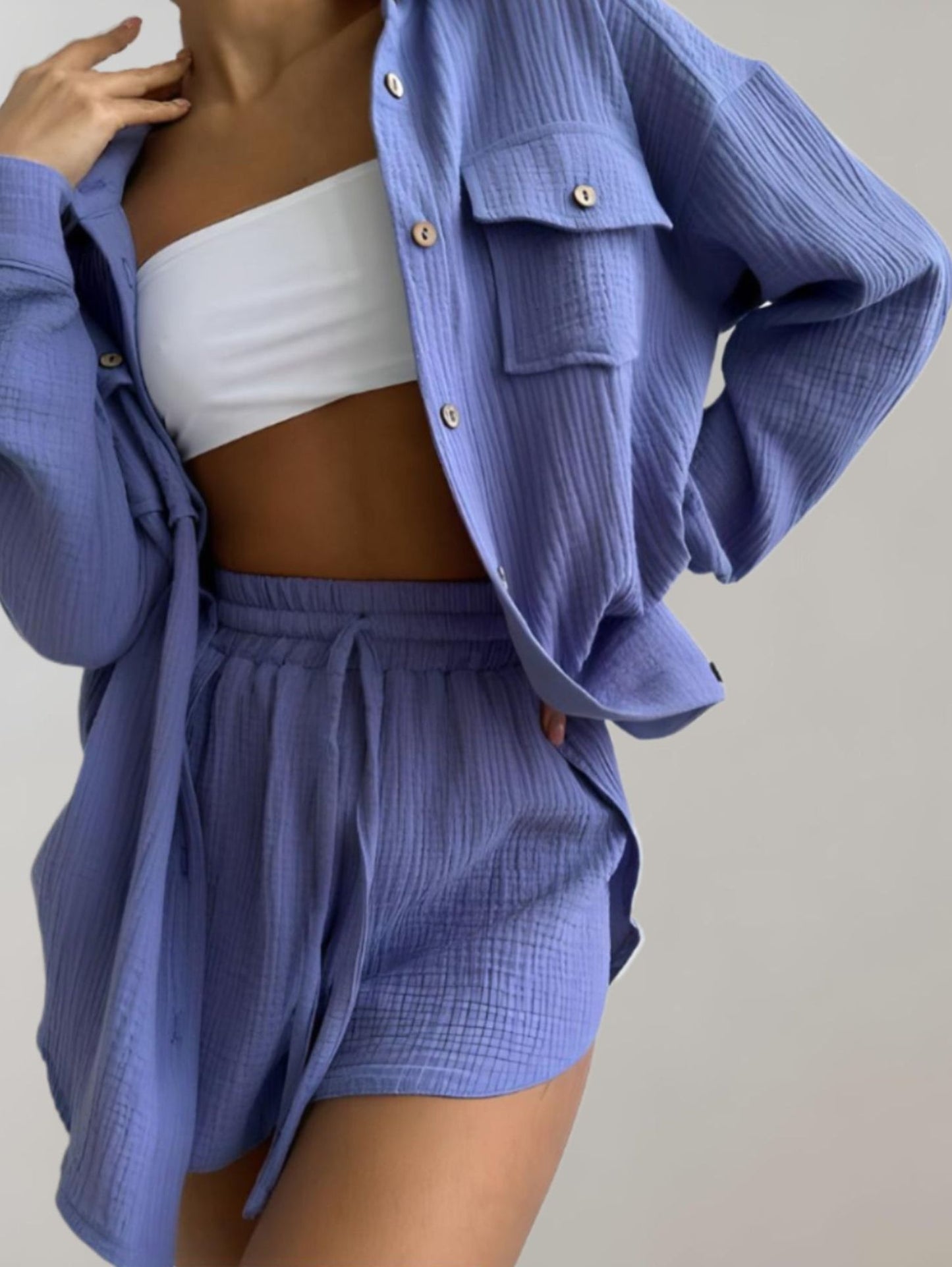 Nova - Elegant Two-Piece Set with Folded Collar