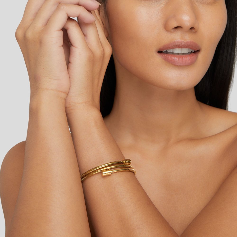 Close-up of the Ava Women's Adjustable Bracelet, showcasing its chic and modern design with a sleek, adjustable band. A versatile accessory perfect for adding elegance to any outfit.