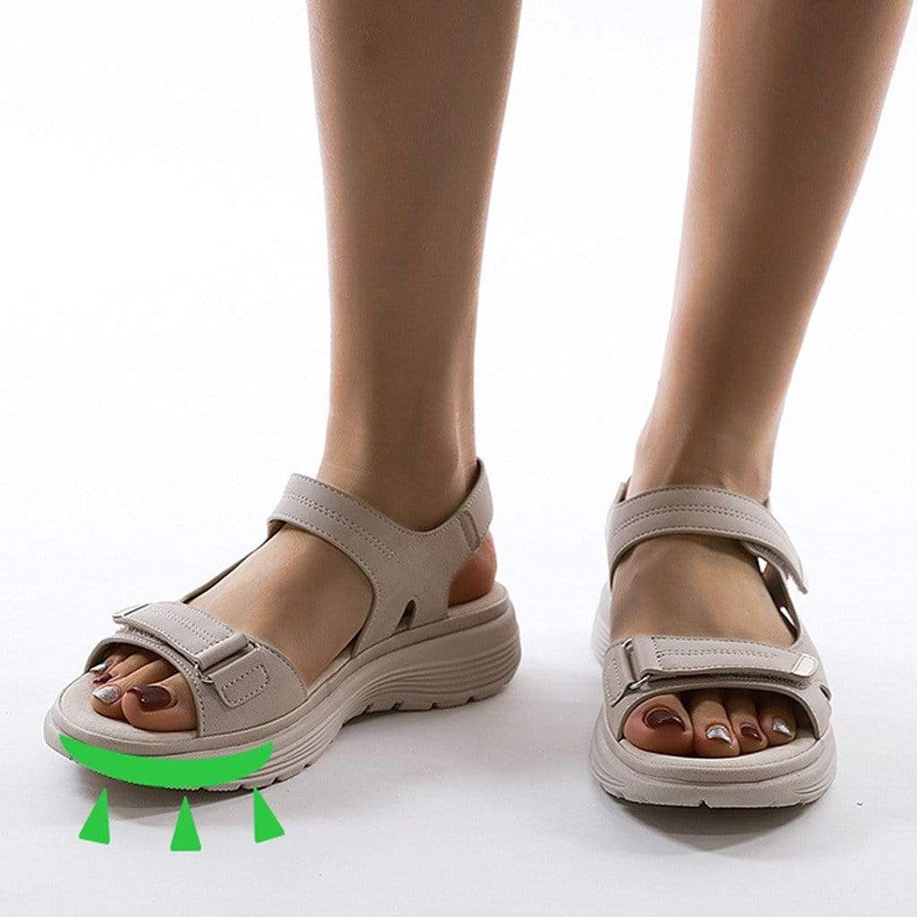 Image showing women's comfortable sandals with a supportive design, featuring adjustable straps and a durable sole, perfect for casual wear and all-day comfort.