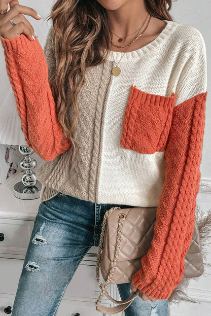 Cozy Round Neck Long Sleeve Sweater