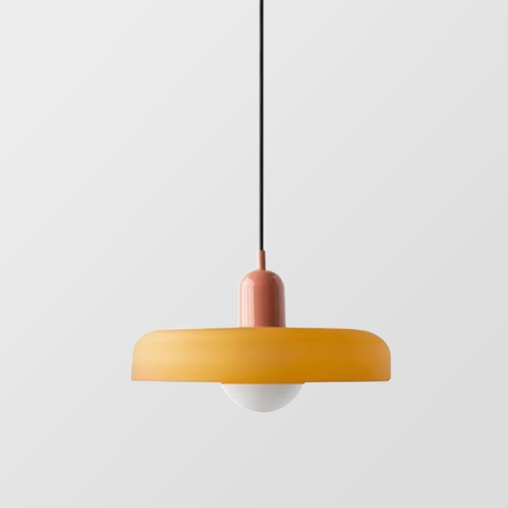 Bauhaus Colored Glass Pendant Lamp - Modern Designer Lighting for Stylish Homes