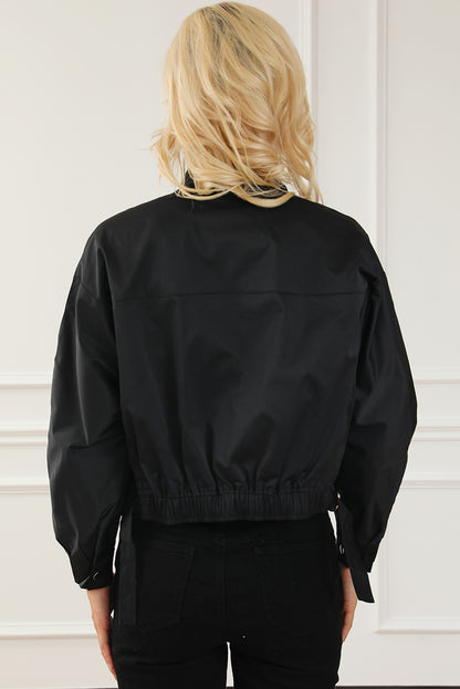 Zara - Casual Zip-Up Bomber Jacket