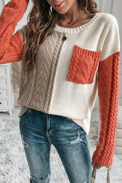 Cozy Round Neck Long Sleeve Sweater