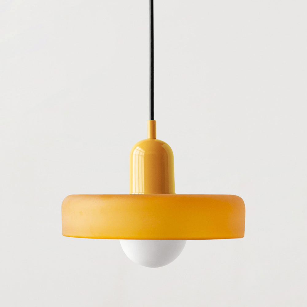 Bauhaus Colored Glass Pendant Lamp - Modern Designer Lighting for Stylish Homes