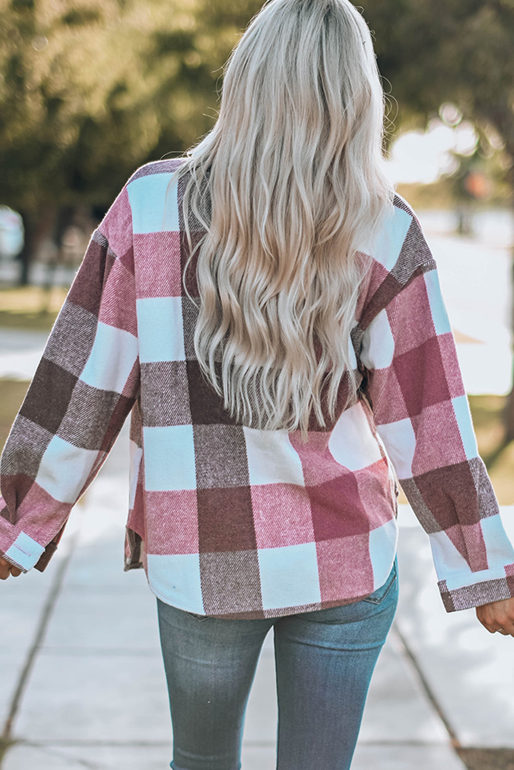 Rosie - Plaid Button-Up Shacket