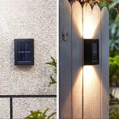 Wireless LED Solar Wall Lights Deluxe – Create the Perfect Atmosphere in Your Garden!