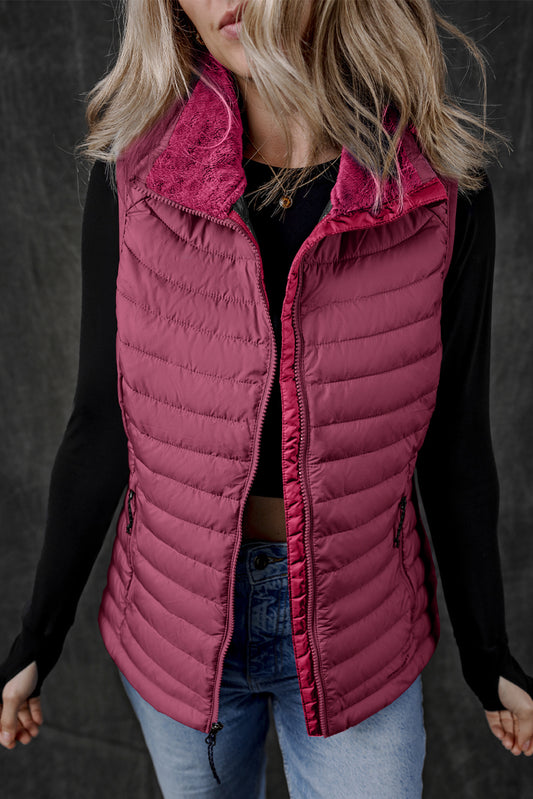 Ruby - Lightweight Puffer Vest with Fleece Lining