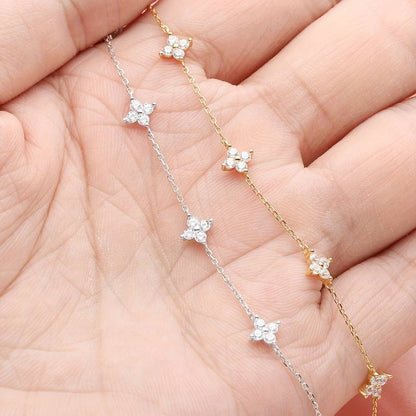 Close-up of the Daisy Women's Floral Bracelet showcasing its elegant design with delicate floral details, perfect for adding charm and sophistication to any outfit.